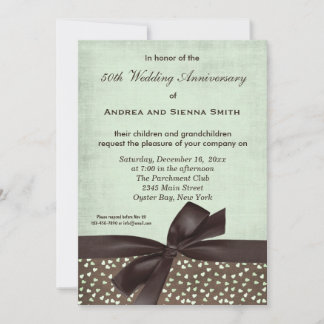 ChocoMint Wedding Anniversary Invitation