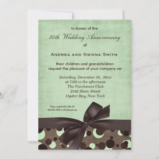 ChocoMint Wedding Anniversary Invitation