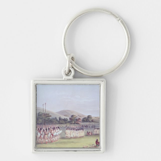 Choctaw Ball-Play Dance, 1834-35 Key Ring (Front)