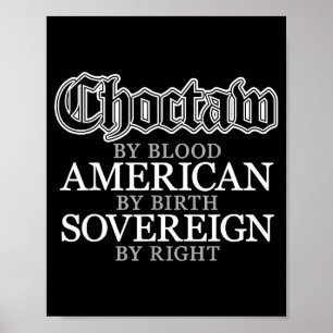 Choctaw Native American Indian  Poster