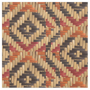Choctaw Rivercane Basket Design Fabric