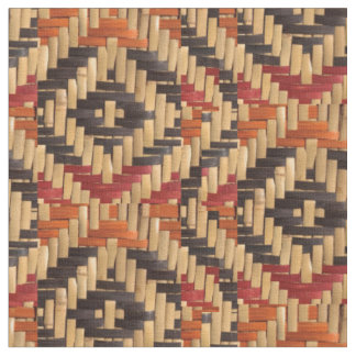 Choctaw Rivercane Basket Design Fabric
