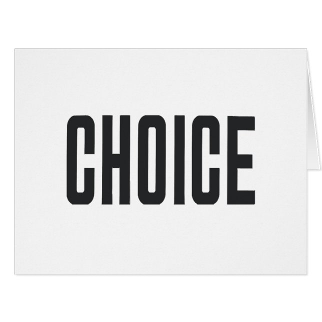 CHOICE  80s Style  Body Politic Statement (Front Horizontal)