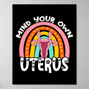 Choice Feminist Reproductive Right Mind Your Own U Poster