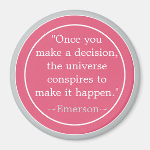 Choices Emerson Inspirational Quote Magnet