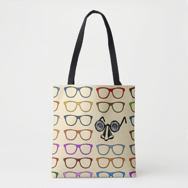 Choices- Whimsical Eyeglasses Tote Bag (Front)