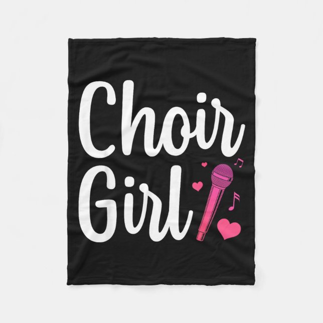 Choir Art For Girls Women Choir Singing Chorus Sho Fleece Blanket (Front)