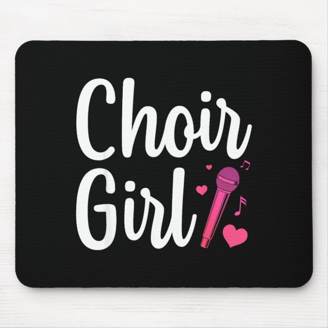 Choir Art For Girls Women Choir Singing Chorus Sho Mouse Pad (Front)