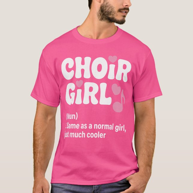 Choir Art for Girls Women Choir Singing Chorus Sho T-Shirt (Front)