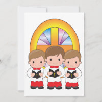 Choir Boys Singing in Church Christian Worship