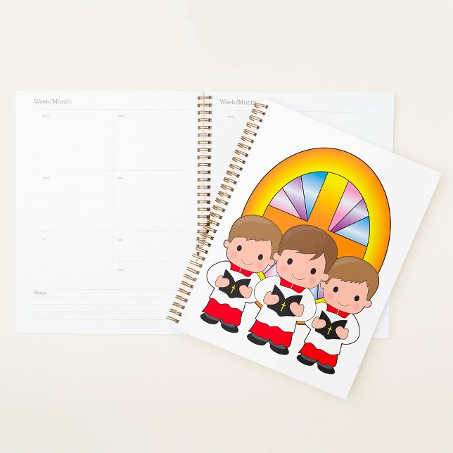 Choir Boys Singing in Church Christian Worship Planner (Creator Uploaded)