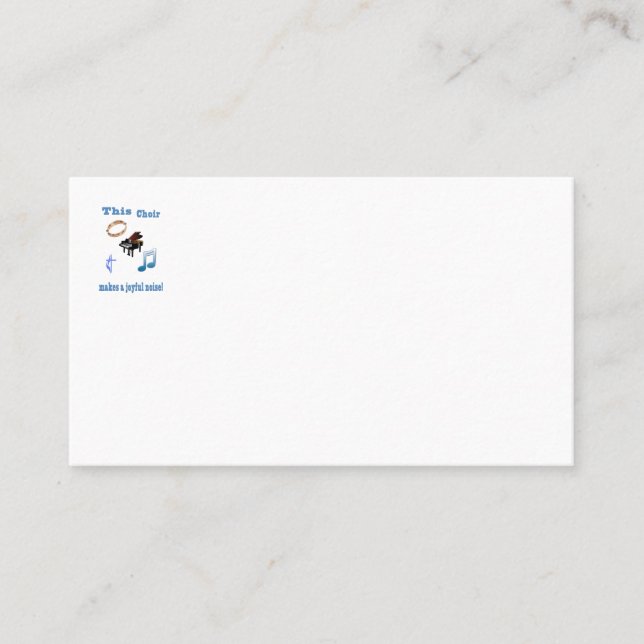 Choir Business Card (Front)