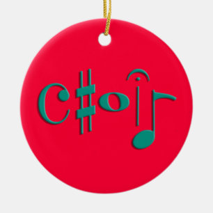 choir ceramic tree decoration