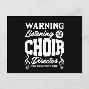 Choir Director Chorus Choral Music Singer Gift Postcard