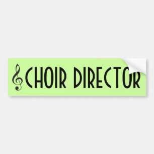 Choir Director Music Bumper Sticker Gift