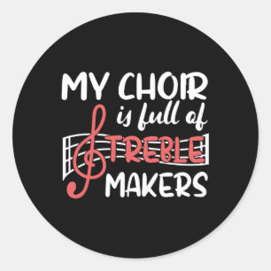 Choir Director Music Director Classic Round Sticker