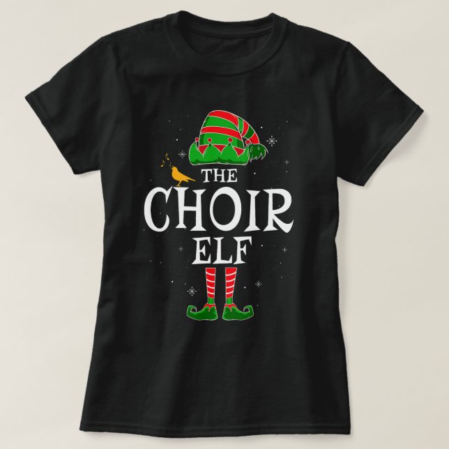 Choir Elf Group Matching Family Christmas Church S T-Shirt (Design Front)