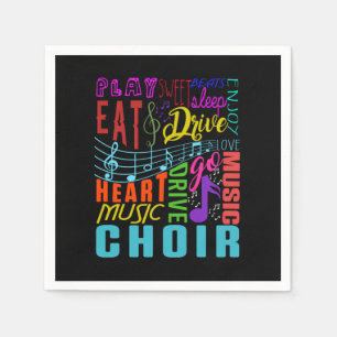 Choir Music Chorus Choral Music Conductor Gift Napkin