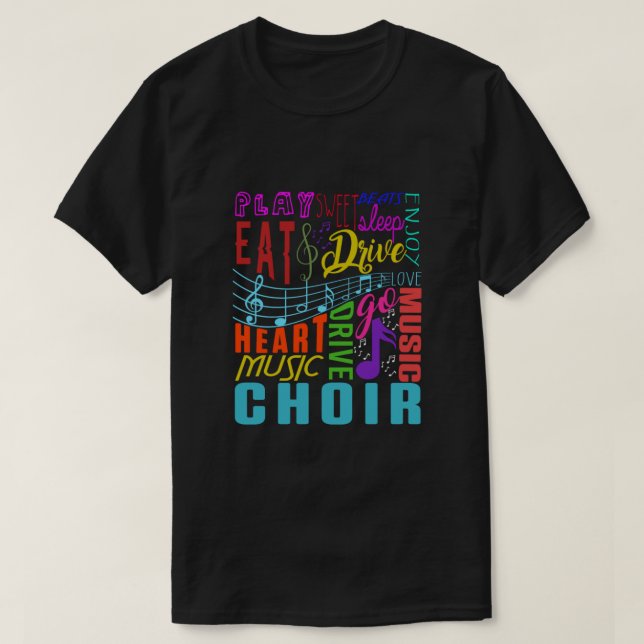 Choir Music Chorus Choral Music Conductor Gift T-Shirt (Design Front)