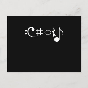 Choir Music Notes Singer Singing Musician Gift Postcard