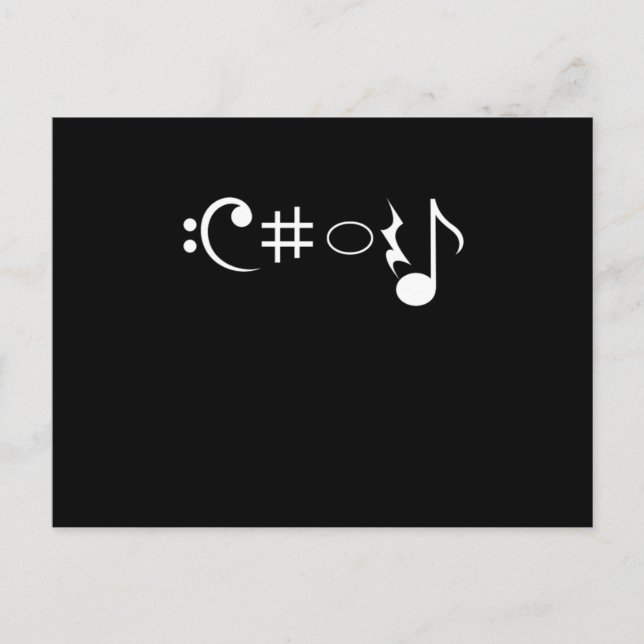 Choir Music Notes Singer Singing Musician Gift Postcard (Front)