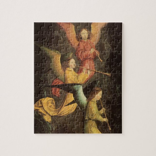 Choir of Angels by Simon Marmion, Renaissance Art Jigsaw Puzzle (Vertical)