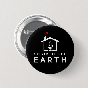 Choir of the Earth logo - black -  6 Cm Round Badge
