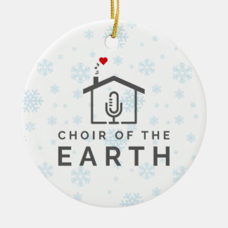 Choir of the Earth Logo - Winter Christmas - Ceramic Tree Decoration