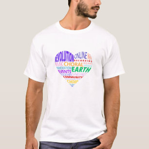 Choir of the Earth Word Cloud Colour T-Shirt