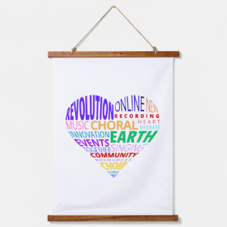 Choir of the Earth Word Cloud Hanging Tapestry