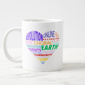 Choir of the Earth Word Cloud Large Coffee Mug