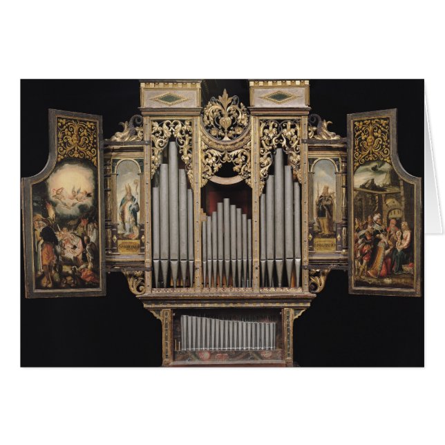 Choir organ with open panels (Front Horizontal)