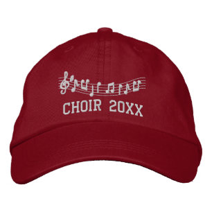 Choir Personalised Embroidered Music Hat
