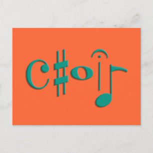 choir postcard