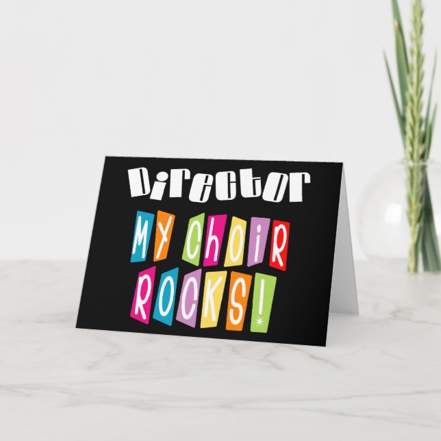 Choir Rocks Director Card (Front)