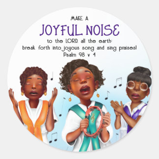 Choir Scripture Classic Round Sticker
