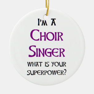 choir singer ceramic tree decoration