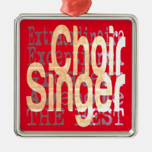 Choir Singer Extraordinaire Metal Tree Decoration