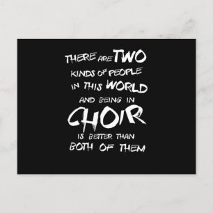 Choir Singing Chorus Choral Music Conductor Gift Postcard