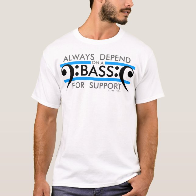 Choir T-Shirt Bass For Support 2 (Front)
