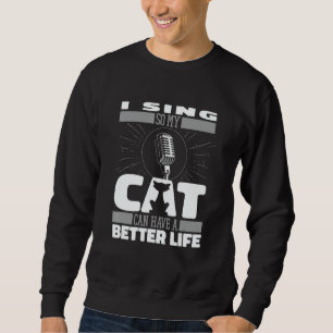 Choirmaster Cat Singing Singer Choir Director Sweatshirt