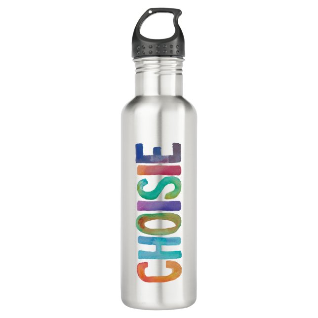 CHOISIE Stainless Steel 24oz Water Bottle (Front)