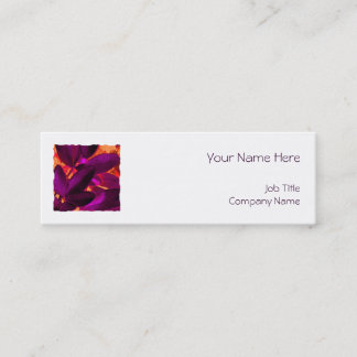 Choisya Autumn 3 square template white skinny Mini Business Card