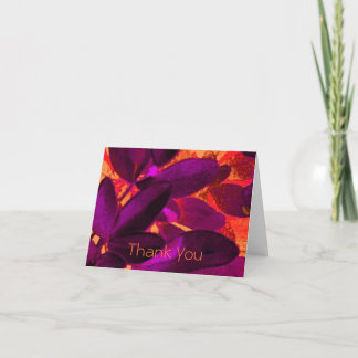 Choisya Autumn 3 'Thank You' note card