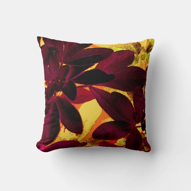 Choisya Autumn throw pillow square (Front)