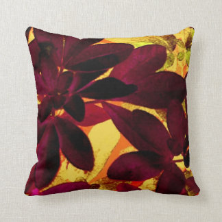 Choisya Autumn throw pillow square
