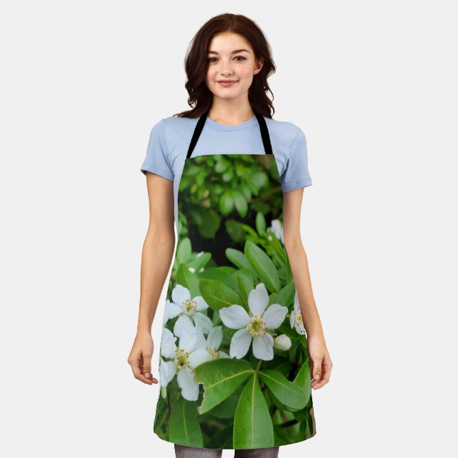 Choisya Ternata All Over Print Apron (Worn)