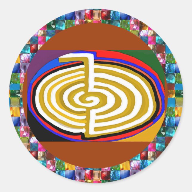 CHOKURAY REIKIHEALINGSYMBOL HEALING CLASSIC ROUND STICKER (Front)