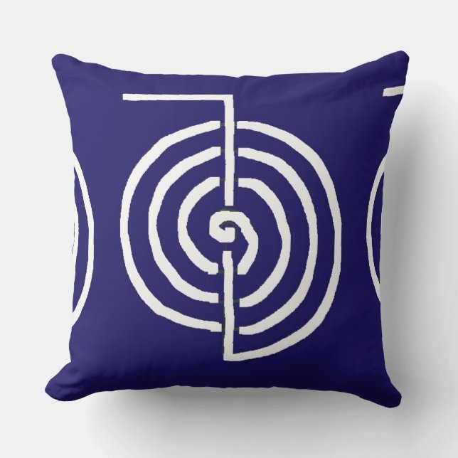CHOKUREI  Reiki Basic Healing Symbol TEMPLATE gift Cushion (Front)