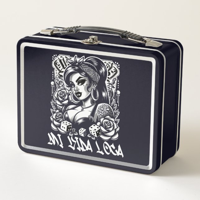 Chola Mi Vida Loco - Bold Street Style Art  Metal Lunch Box (Front)